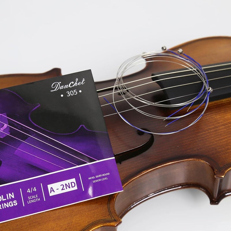 Danchet Violin Strings 4/4 A2. 4 pcs Senior Level, Ball End, Nickel Silver Wound 305… - Image 4